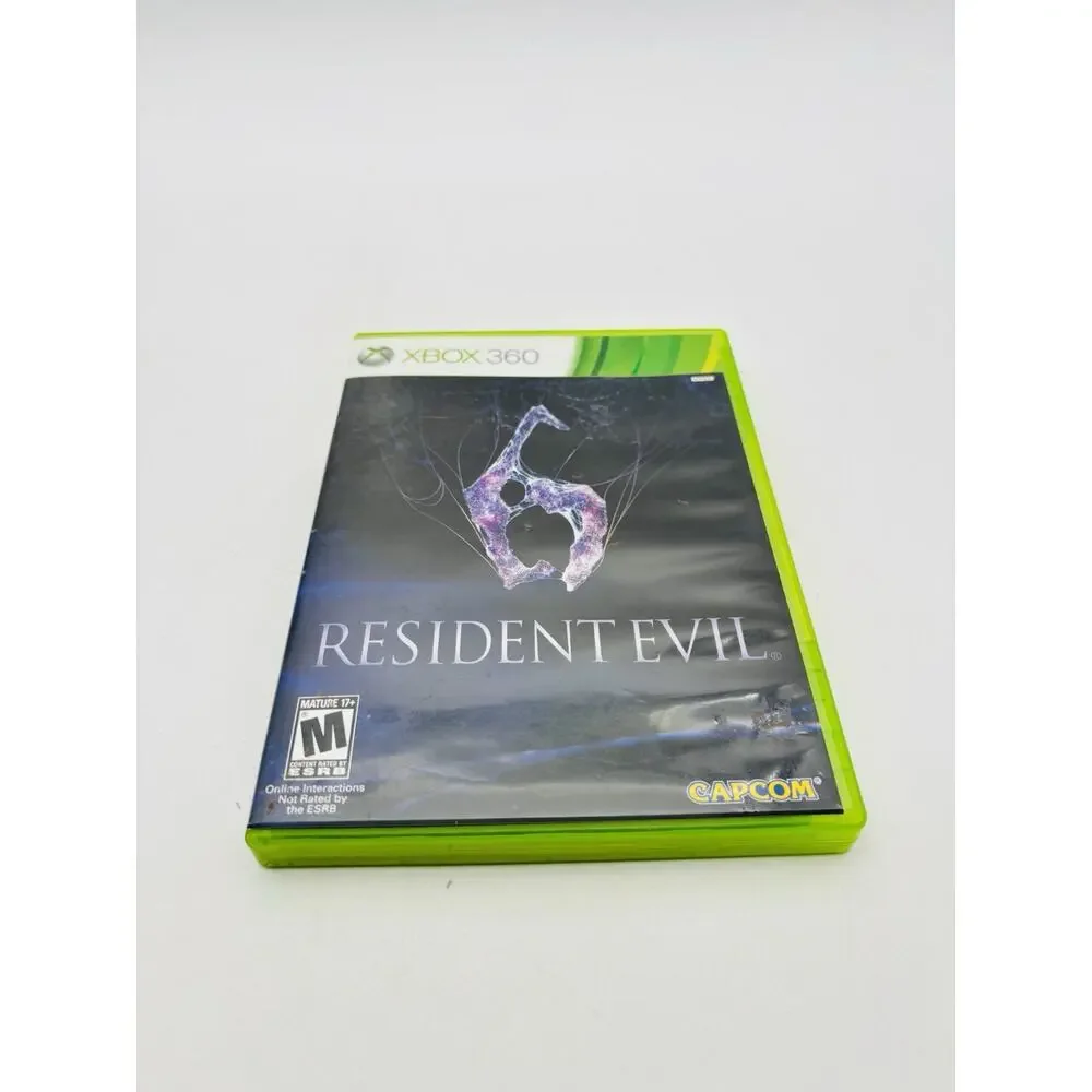 Resident Evil 6 (Microsoft Xbox 360, 2012) No Manual Tested Working VG Condition